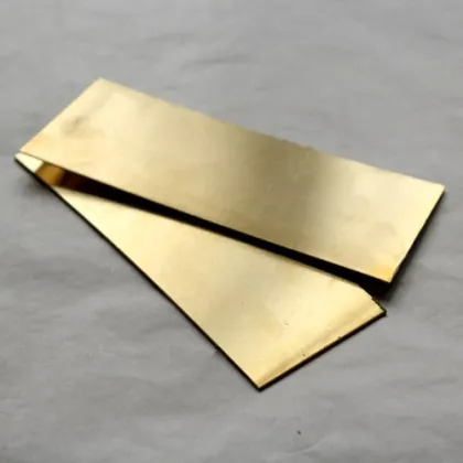 Планка отличительная латунная прямоугольная ИТШЛ.758011.008 (ГС 37-79-29) ЛС59-1 III 30х90 мм